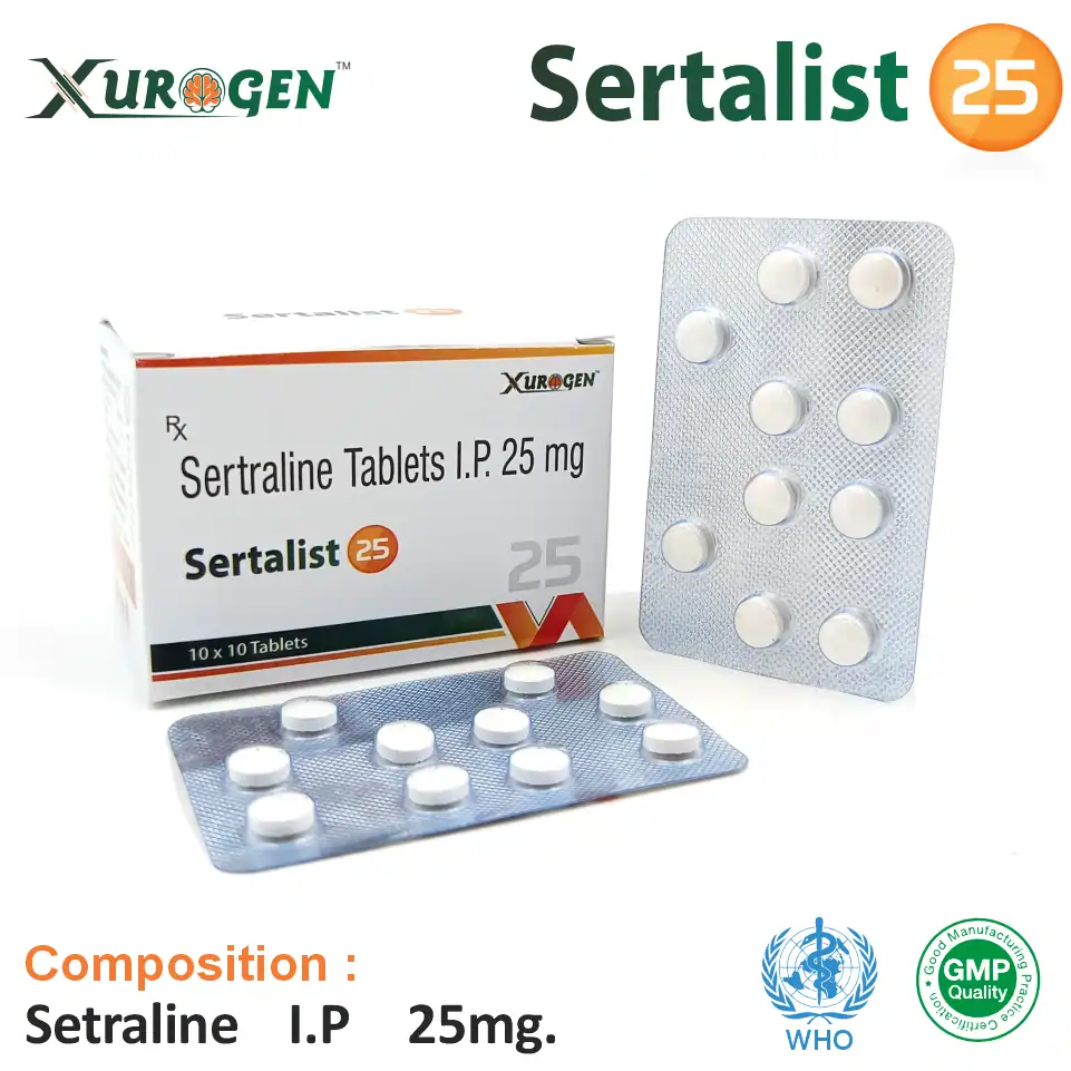 Sertraline 25mg Tablet | Best Price for PCD Pharma Franchise in Mental Health Segment